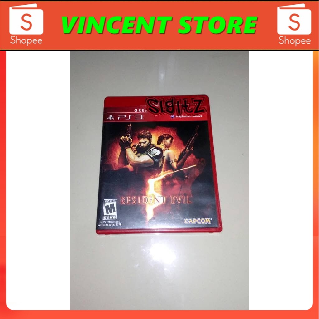 PRODUK ORIGINAL kaset ps3 bd resident evil 5