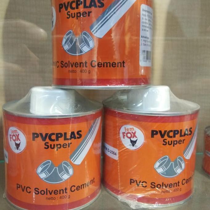 

Termurah PVCPLAS SUPER KALENG 400 GR / LEM PVC / LEM PIPA KALENG ..,..