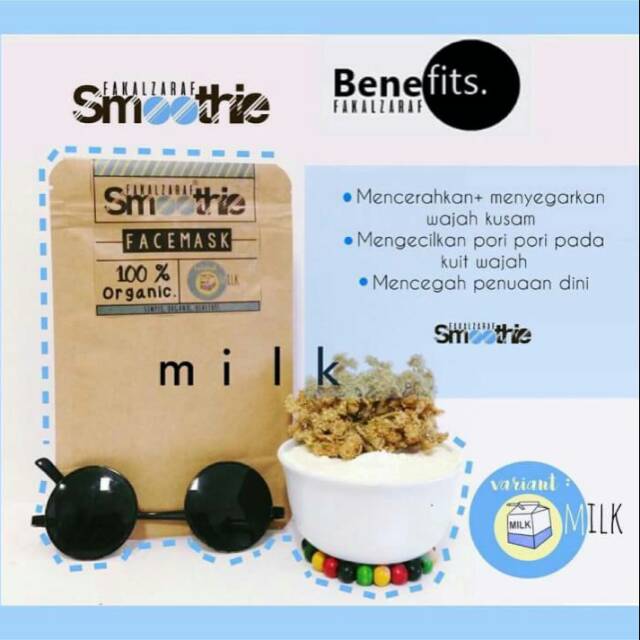 Oat milk organik mask smoothie