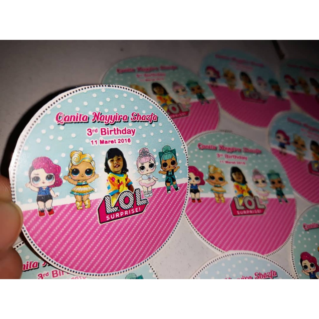 

STICKER BENTO ULTAH ANAK CUSTOM / STICKER NASI KOTAK FREE DESAIN MURAH