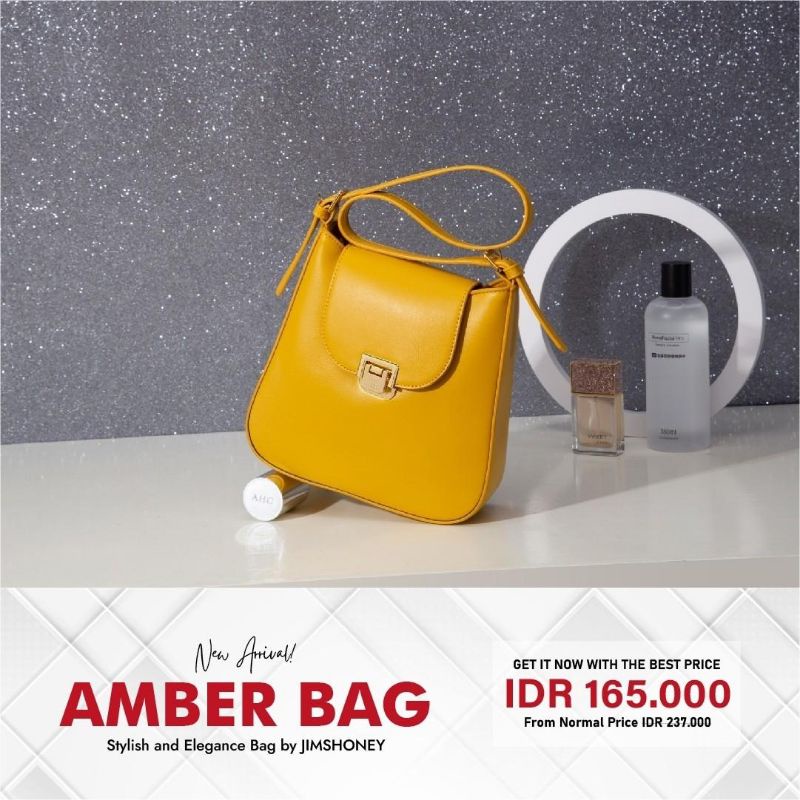 FREE EXCLUSIVE BOX TAS SELEMPANG WANITA UNIK JIMS HONEY JH AMBER BAG BRANDED MEWAH KADO CANTIK UNIK