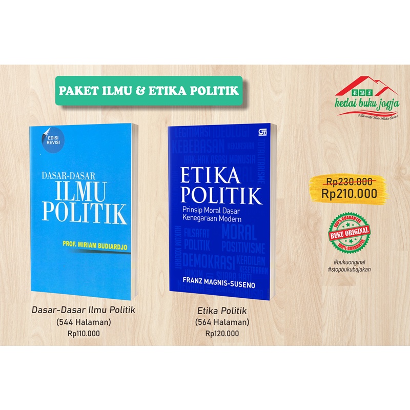 Jual Buku PAKET DASAR-DASAR ILMU POLITIK & ETIKA POLITIK - Miriam ...