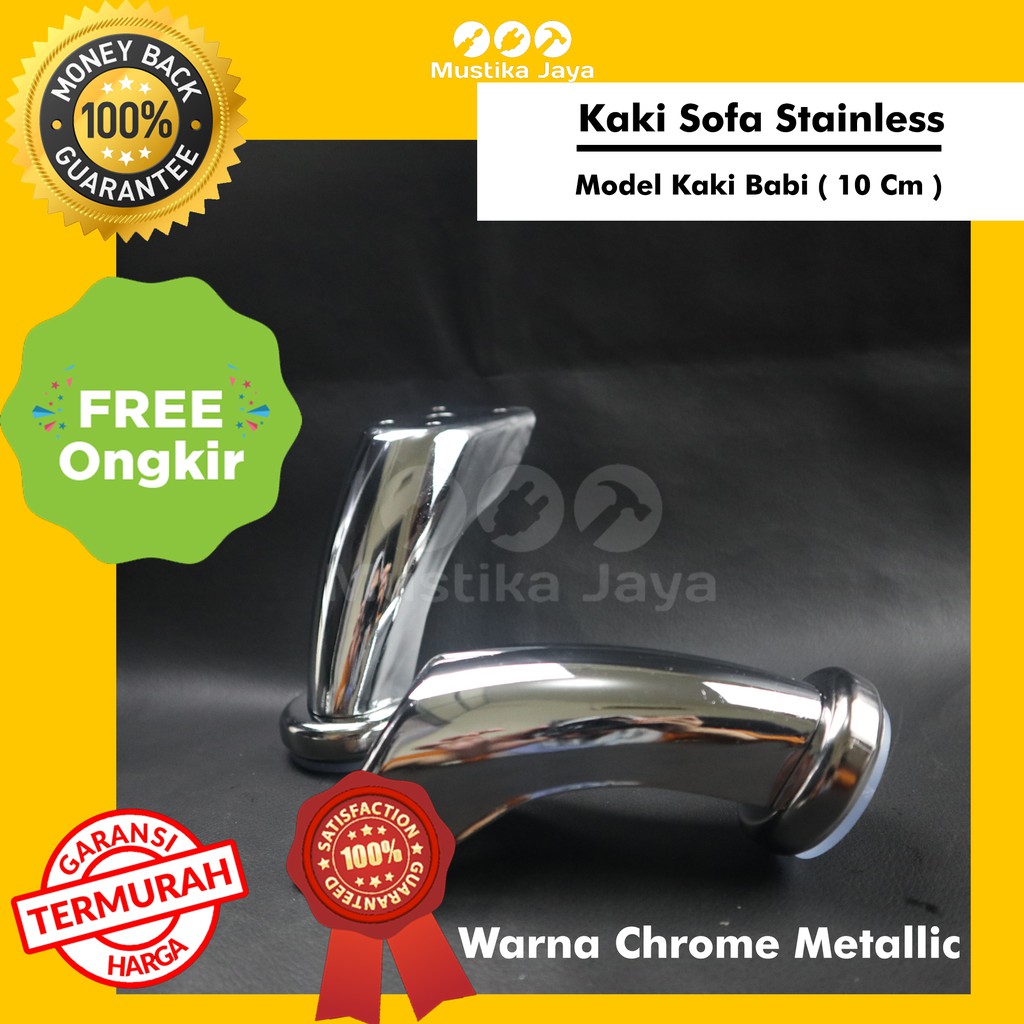 Kaki Sofa / Kursi Model Kaki Babi 10cm Kaki Baby Bukan Kaki Sofa Kayu Plastik Besi Chrome