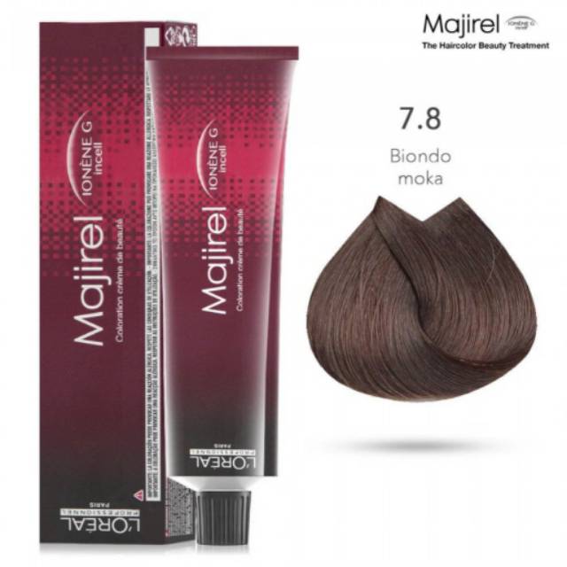 50 ML L'Oreal Majirel No 7.8 mocha blonde / Cat Rambut L'oreal / Majirel L'Oreal /Cat Loreal