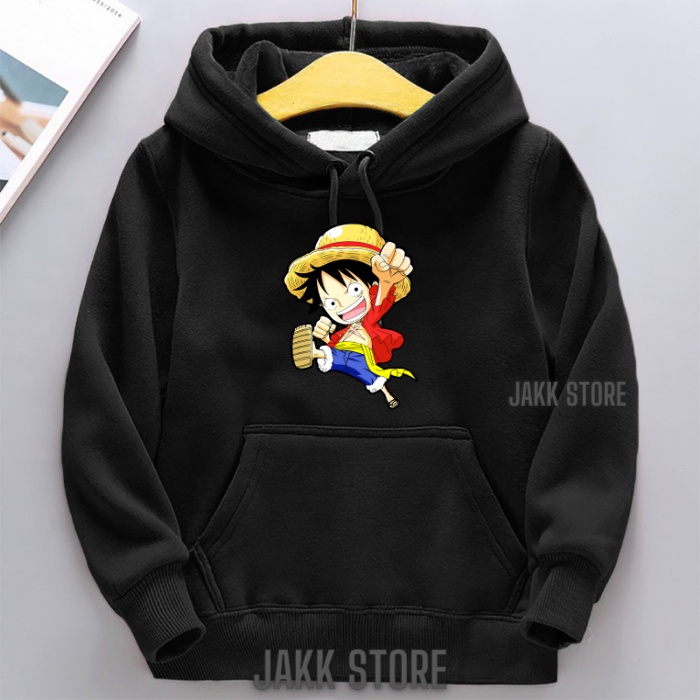 Hoodie Anak Laki Laki Perempuan/Hodie LUFFY ONE PIECE Anak Usia 2-15 Tahun/Sweater Switer Anak Keren/Hoodie Hodie Anak Anak Terbaru