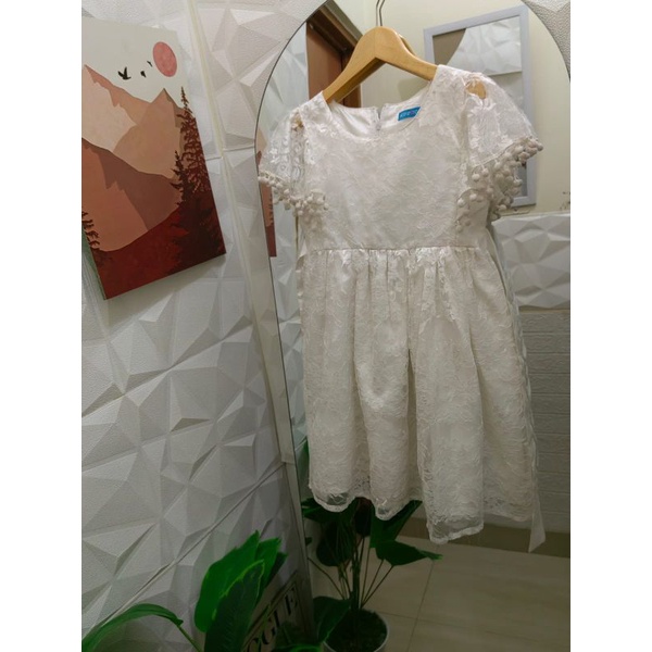 preloved dress putih anak perempuan gaun ulang tahun