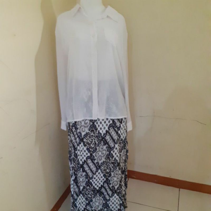 setelan rok batik