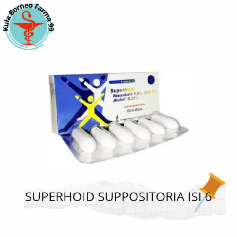 Superhoid Suppositoria isi 6 - Obat Wasir