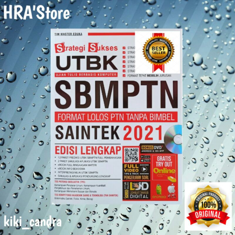 Buku Best Seller Strategi Sukses Utbk Sbmptn Saintek 2021 Shopee Indonesia