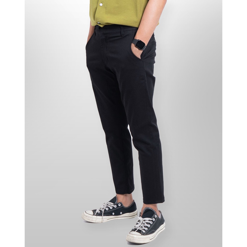 Neo Chino Ankle Pants - Black