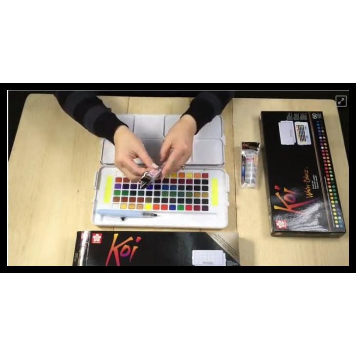 

Sakura Koi Watercolor Studio Set 72 / Cat Air Sakura Koi Set 72 Warna