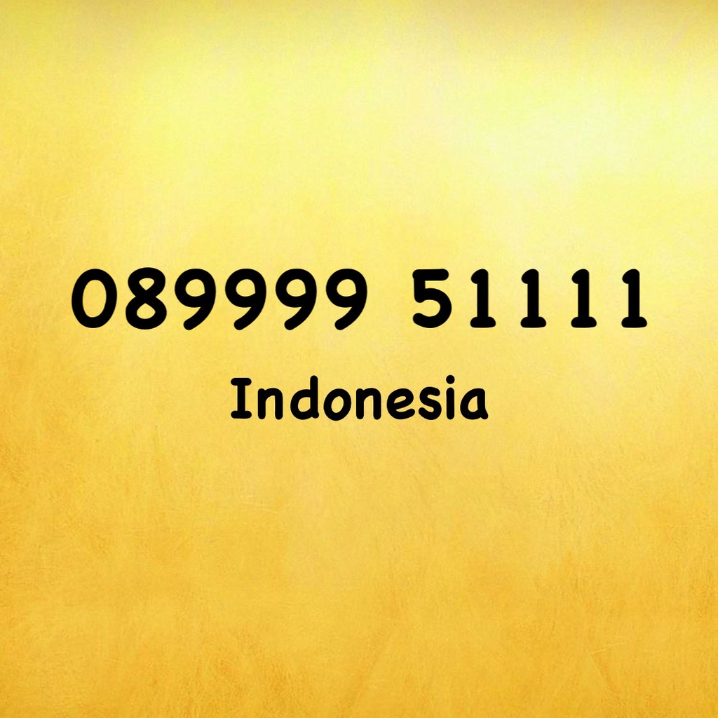Nomor Cantik Tri - Three 11 Digit Kuartet A - 0899 - 089999 5 1111