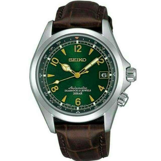 Jam Tangan Seiko Presage Sarb017 Alpinist Green Dial 38Mm Original Japan