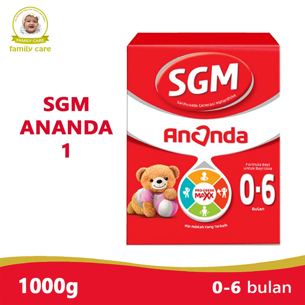 SGM Ananda 1 1kg | Susu Formula Bayi 0-6 Bulan 1000 gram