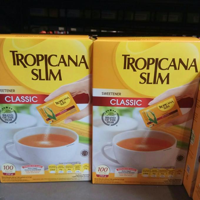 

(:(:(:(] TROPICANA SLIM SWEETENER CLASSIC 250 gr / 100's x 2,5 gr