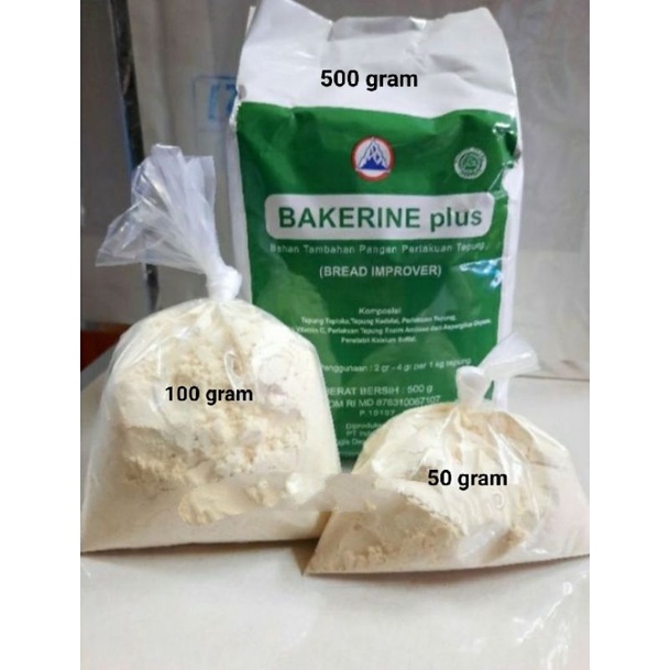 pelembut roti bread improver bakerine plus 50 g