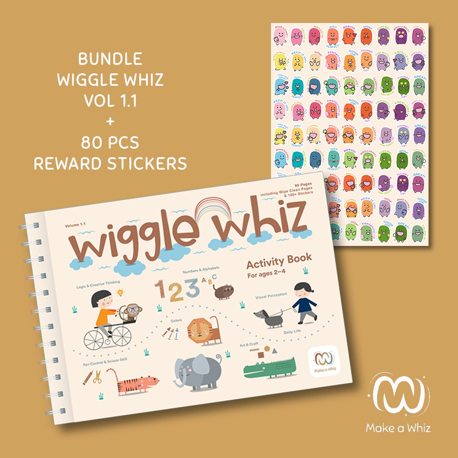

Bundling Pack: Wiggle Whiz Vol. 1.1 & Reward Sticker (New & Improved Version)