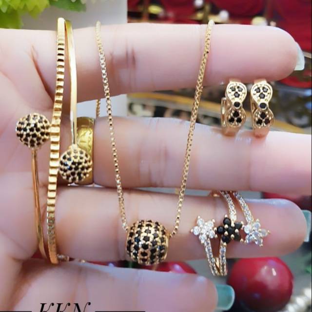 Xuping set perhiasan lapis emas 24k 2504