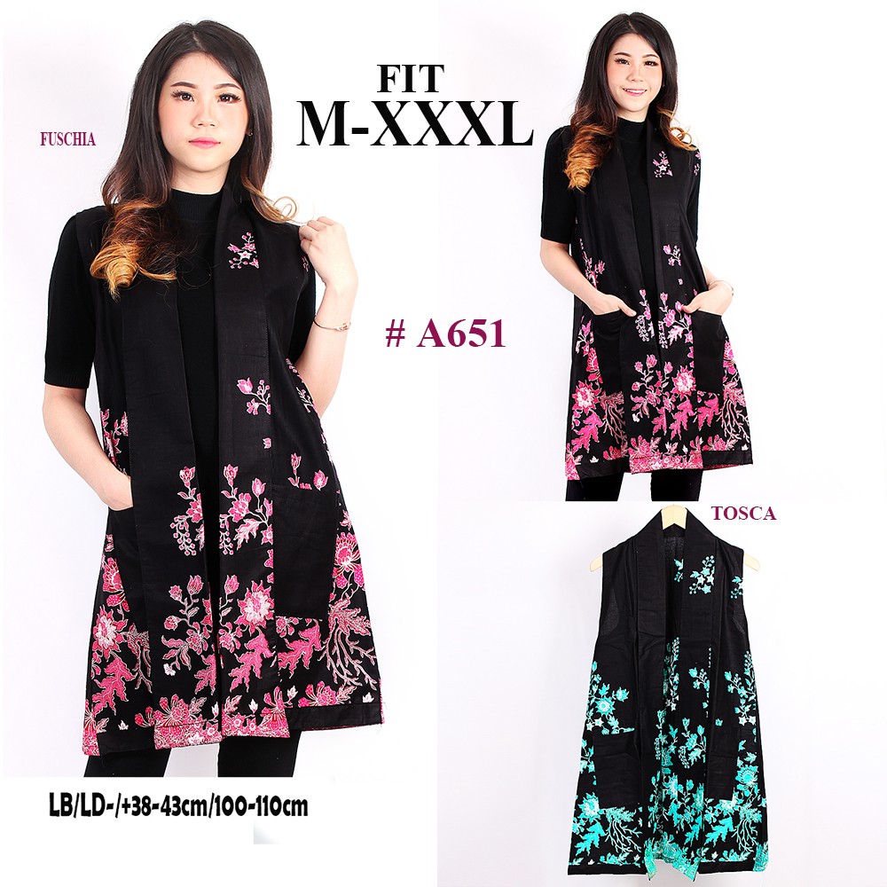Bolero batik outer batik wanita atasan batik A633