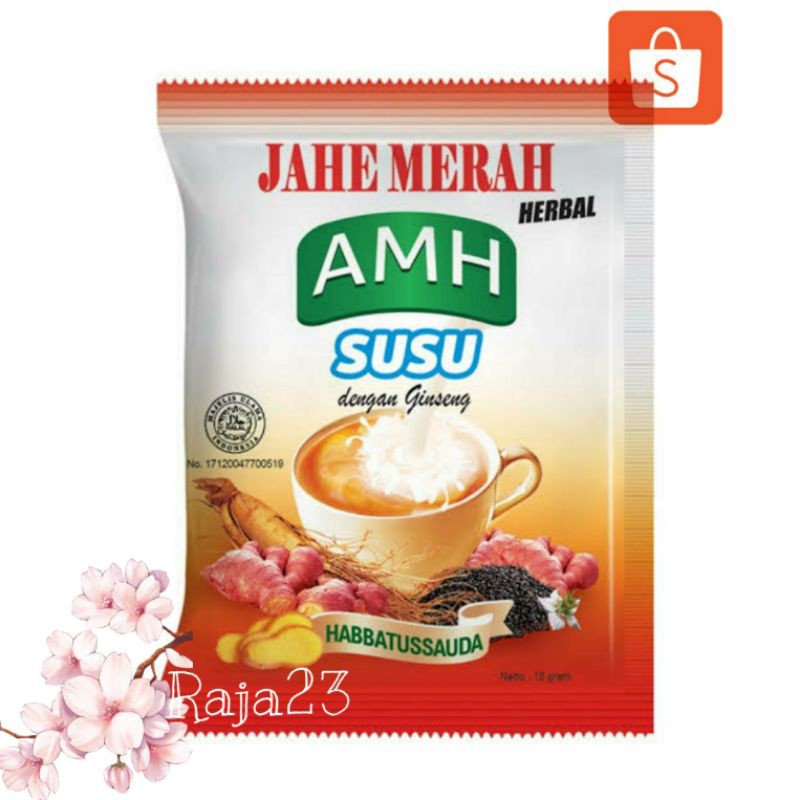 

Jahe Merah AMH Plus Susu dengan Ginseng Amanah Per Sachet