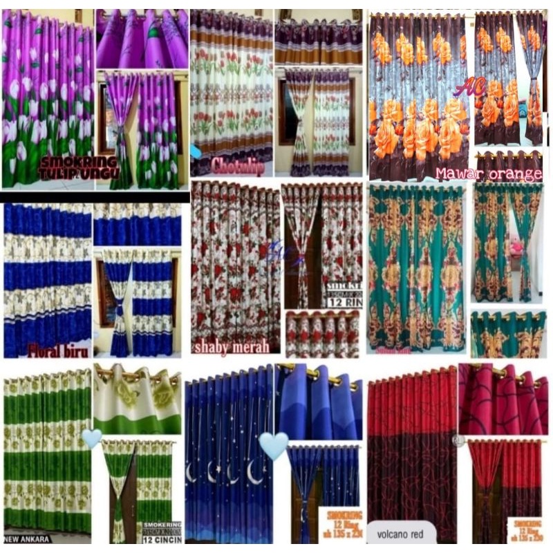 Hordeng untuk pintu satu/hordeng jendela kaca panjang/gordeng satu pintu terbaru/hordeng jendela bag