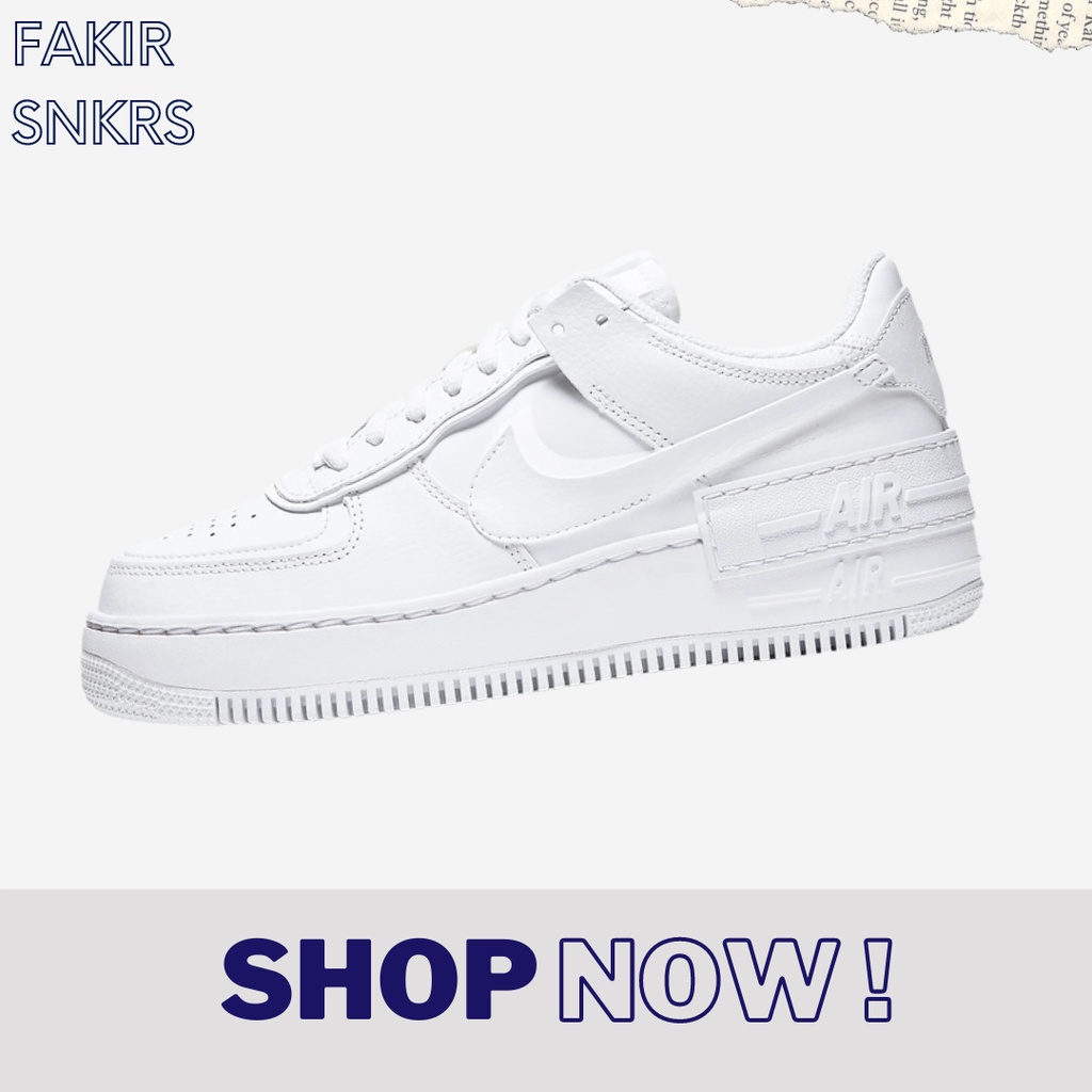 AIR FORCE 1 SHADOW TRIPLE WHITE