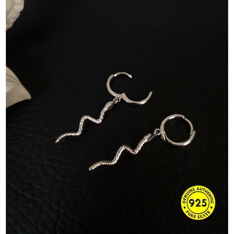 Anting Gantung Panjang Lapis Emas 18k Sterling Silver 925 Elegan Untuk Wanita