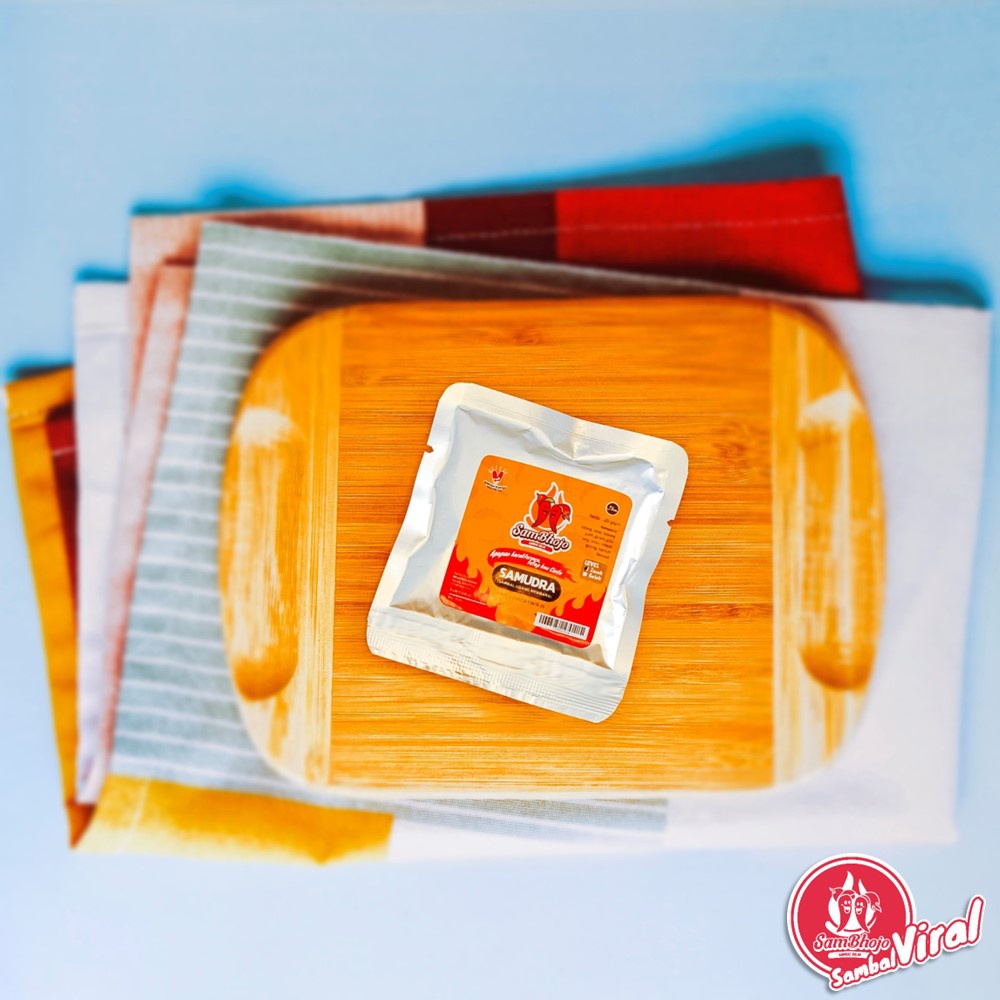 Sambal Viral SAMbal UDang membaRA (Bojo SAMUDRA) Sambal Kemasan Sachet 20gr