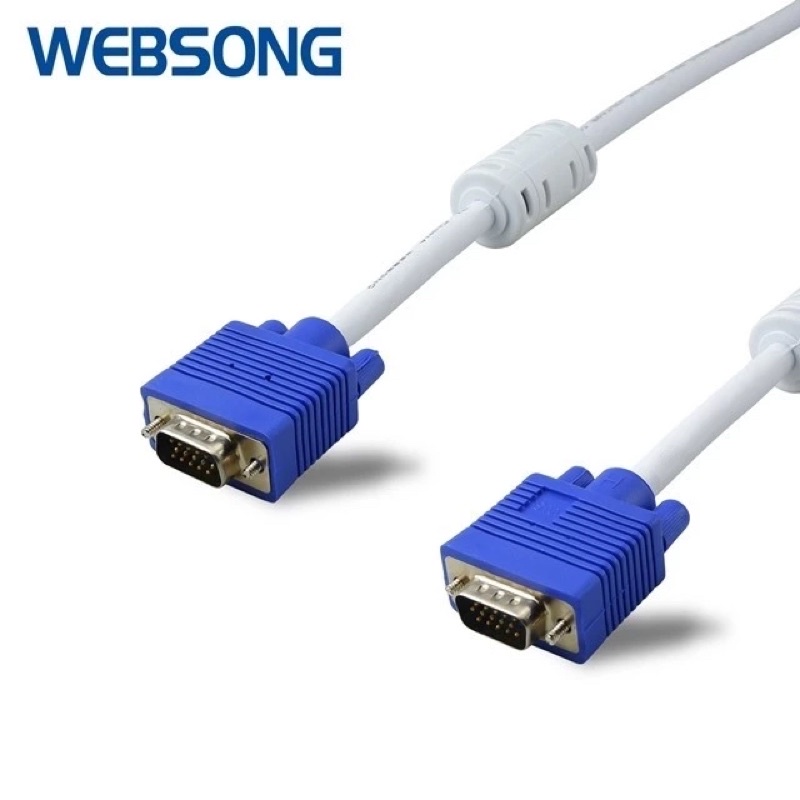 kabel vga 3 meter male male websong putih