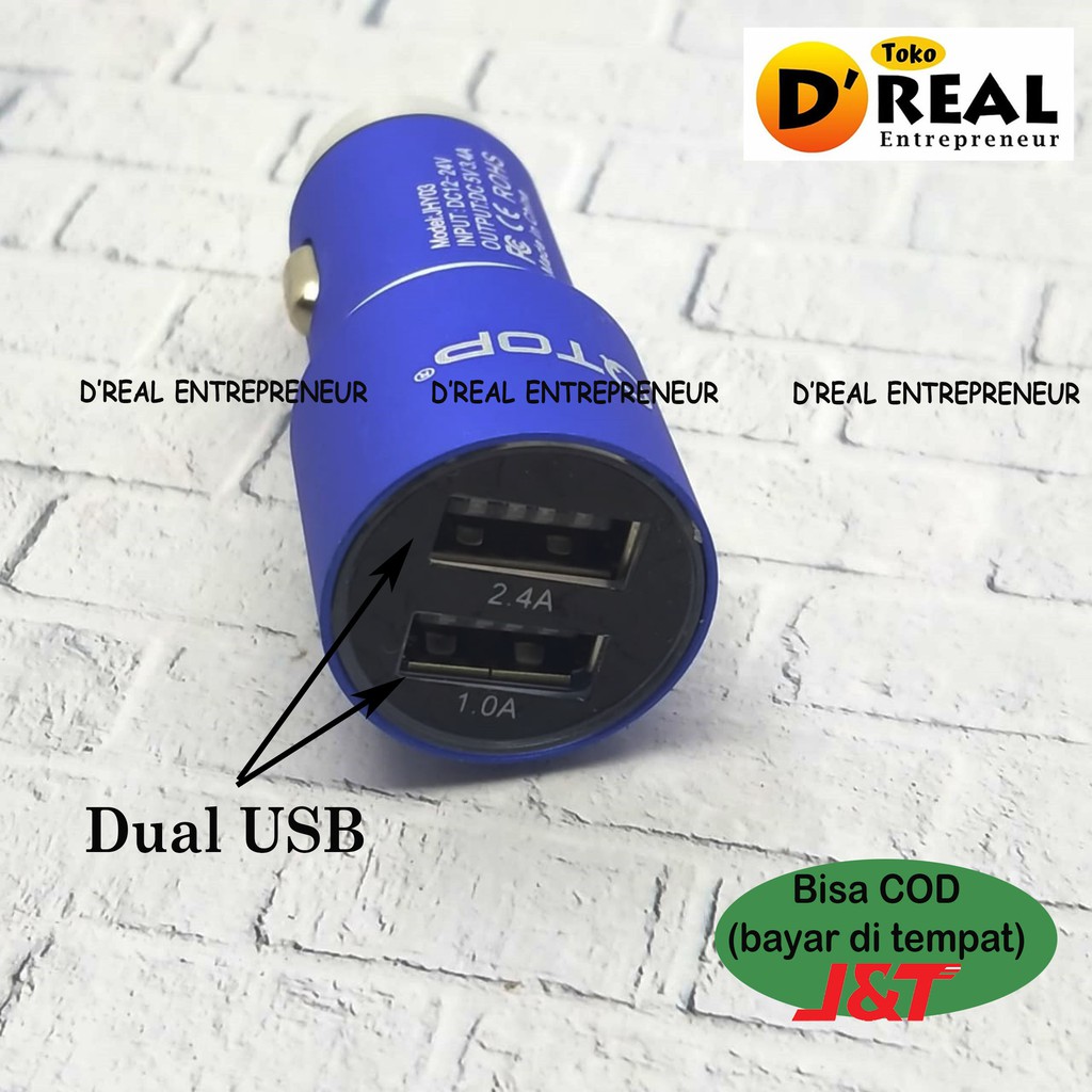 CAR CHARGER SAVER JHY-03 DYNAMIC DUAL USB 3.4A