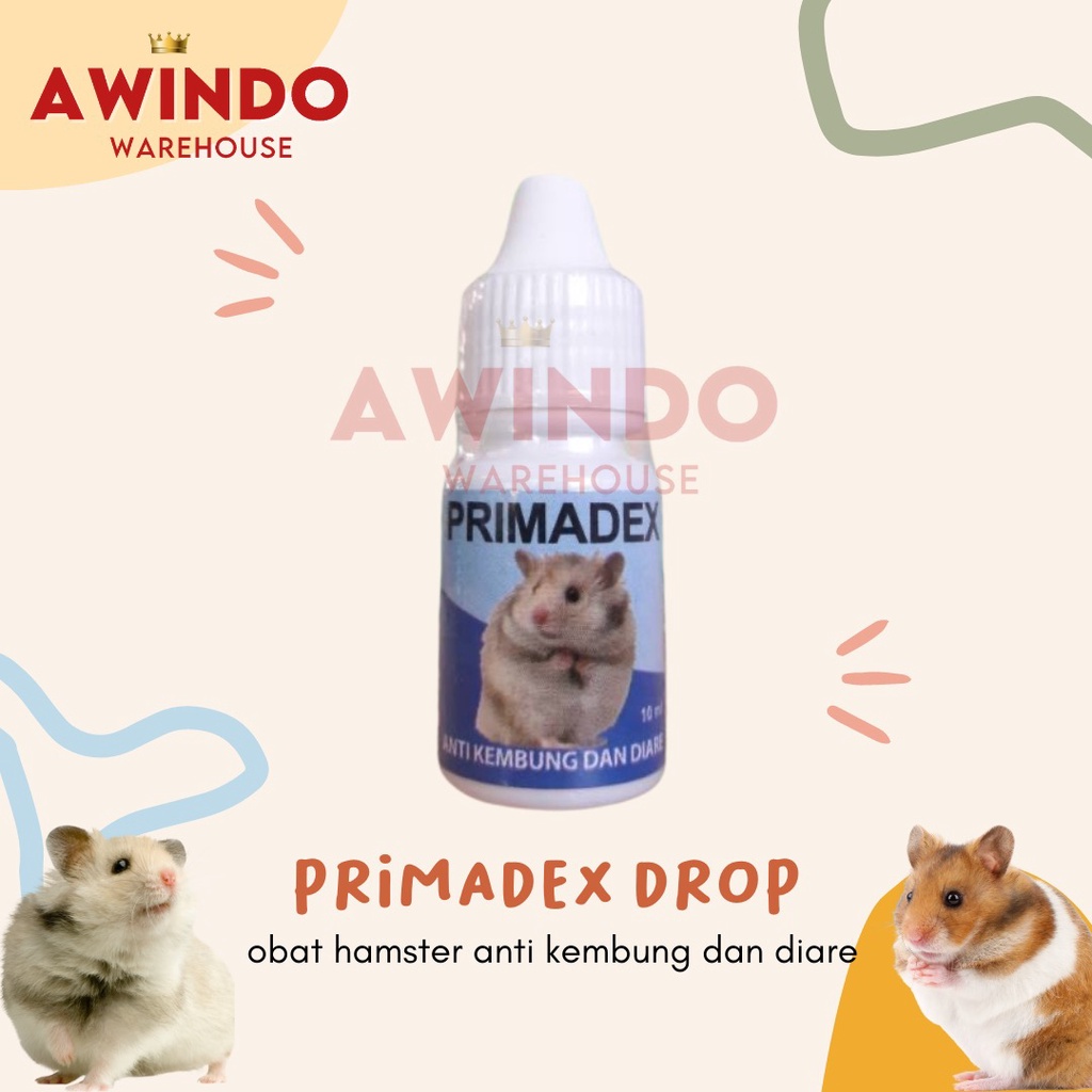 PRIMADEX - Obat Hamster Anti Diare Kembung Mencret PRIMA DEX 10ml