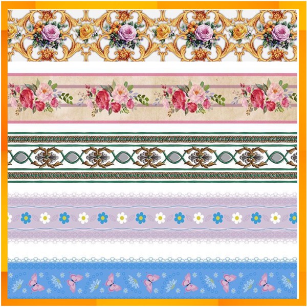 Wallpaper border List Dinding Stiker Dinding