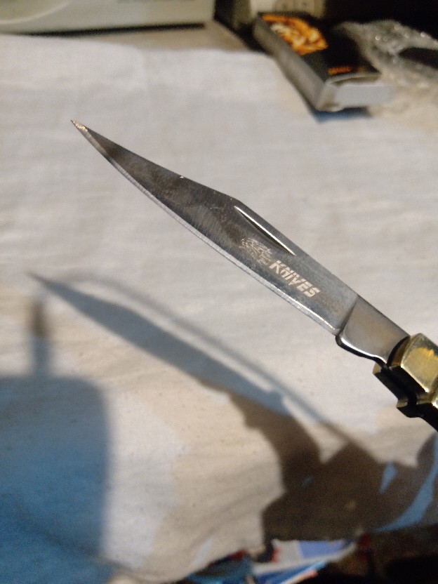 Pisau Knives Sr118a/ Pisau Lipat Kecil Saku/ Mini Knife Handle Tembaga Original