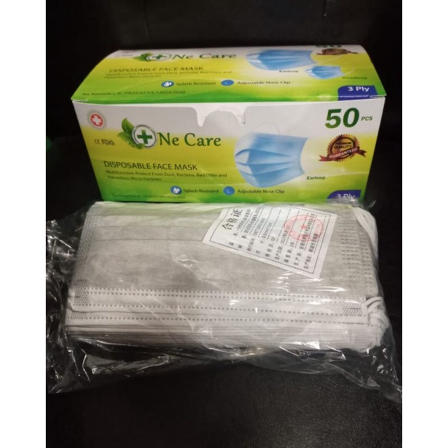 masker abu 50pc 3ply embos