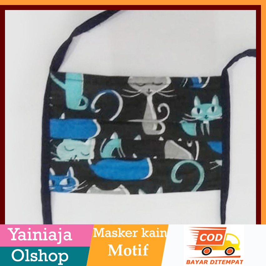 Masker kain motif | masker kain motif