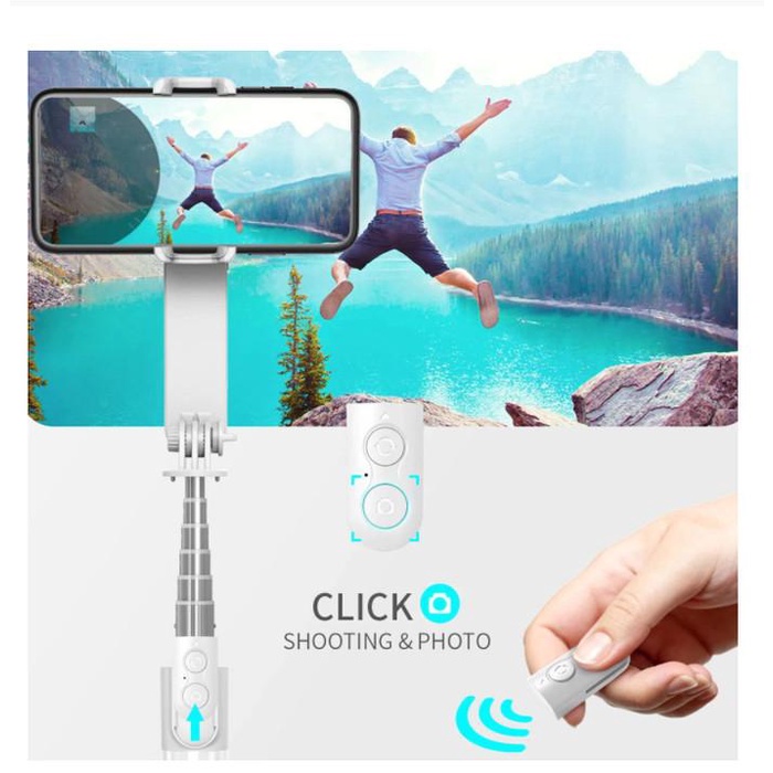 Gimbal Stabilizer L09 Selfie Stick Tripod Shooter Lampu HP Smartphone