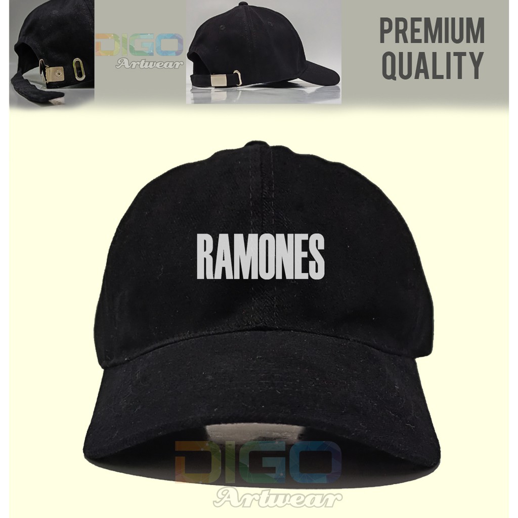 Topi Band RAMONES Premium Baseball Caps Raffel Cakop Besi