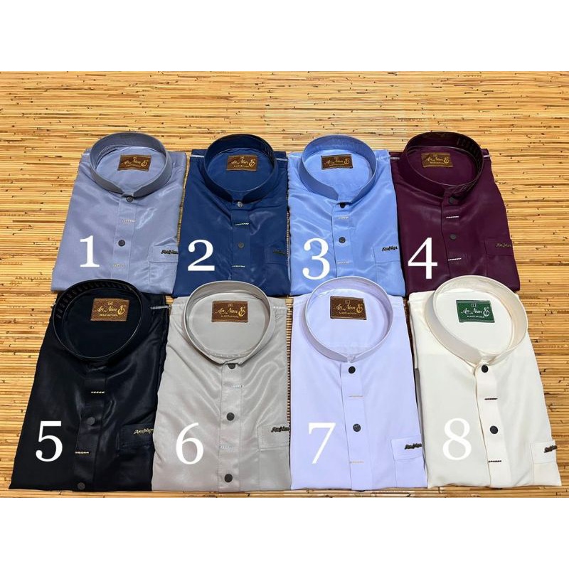 BAJU KOKO PRIA LENGAN PANJANG AN-NUN SAUDI POLYSTER