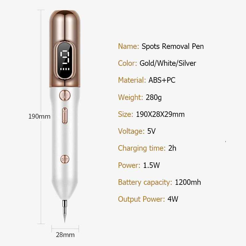 Pen Laser Plasma Penghilang Jerawat Dark Spot Wajah KENAIYA - 7CHR08GD