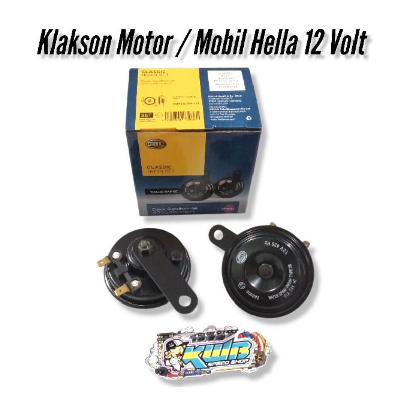 KLAKSON MOBIL MOTOR HELLA MIDNIGHT BLACK 12V KLAKSON MOBIL MOTOR HELLA POWER TONE DISC 12VDOUBLE KLAKSON HORN MOTOR/MOBIL 12 VOLT MODEL HELLA DENSO DOBLE DISC POWER STREO MEREK JFR TERMOGNONY