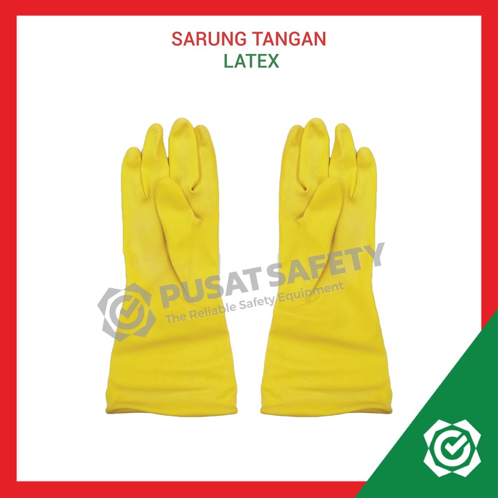 Sarung Tangan Latex Sea Gull 14 Inch Anti Slip Licin Safety Glove