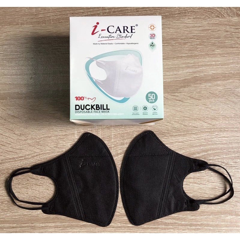 Masker Duckbill I-care 4ply Original 50's