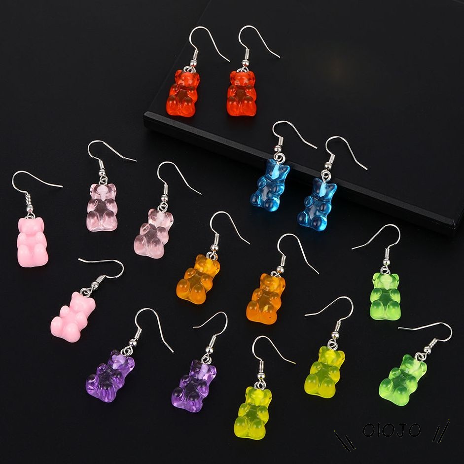 Anting Beruang Gummy Bear / Earrings Vintage Lucu Murah - ol