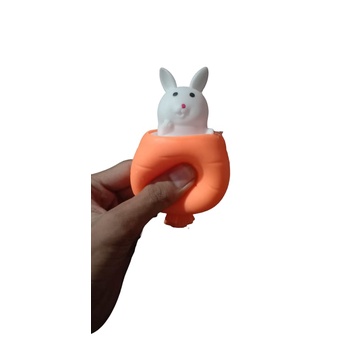 Mainan Squishy Pop up Animal / Squishy Anti stress - Kelinci LED NYALA