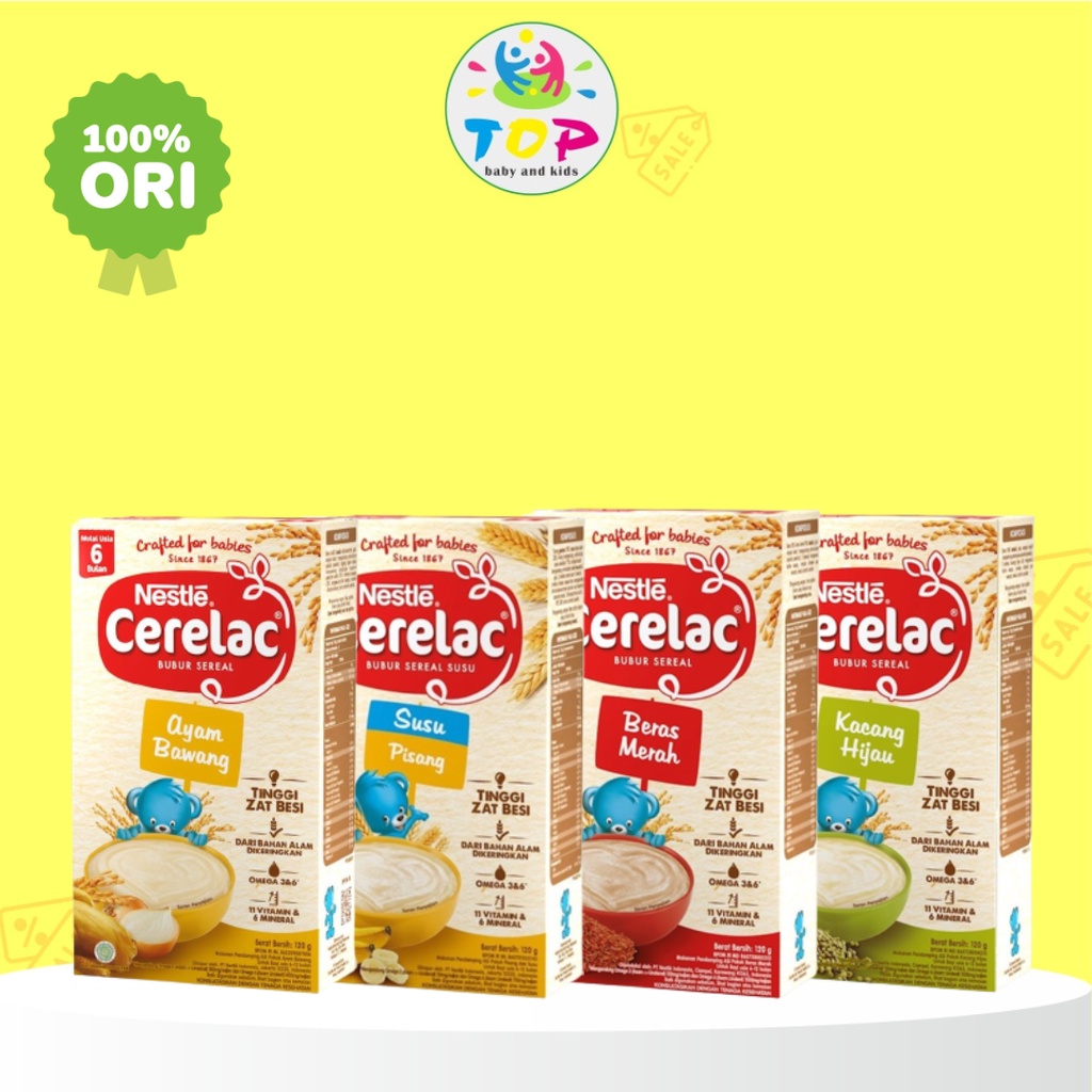 ~TOP~ CERELAC BUBUR 6+ 120GR  (PILIH VARIAN DI VARIASI)