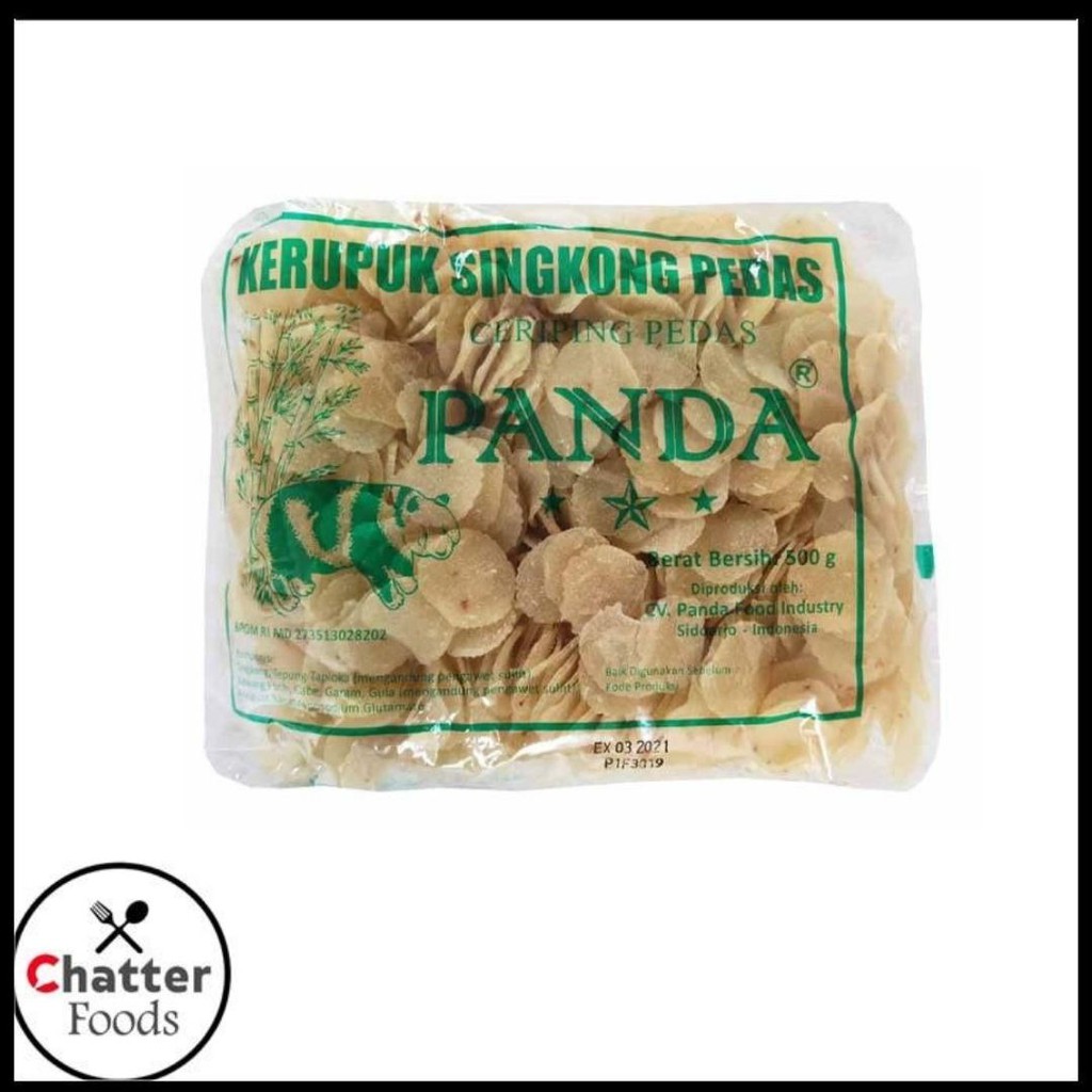 

Kerupuk Singkong Pedas Panda 500gr / Krupuk Singkong 500gr