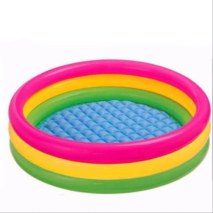 Intex Sunset Glow 4 Ring Rainbow Pool (Tersedia varian ukuran)