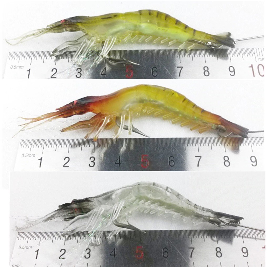 UMPAN LURE SOFT UDANG SHRIMP LUMINOUS GID 9 Cm 6G