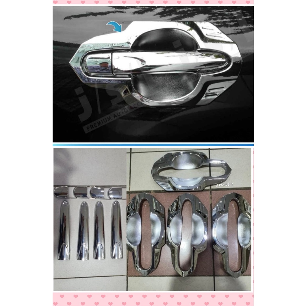 Paket Cover Handle Outer Mangkok Pintu All New Avanza 2012 UP Chrome