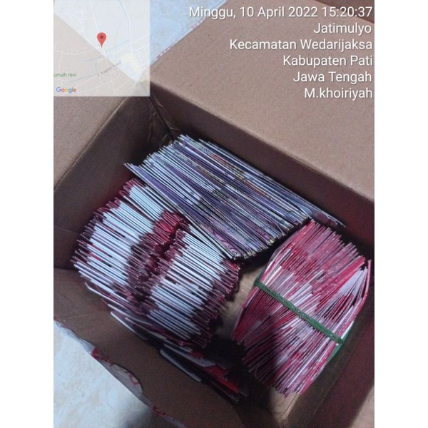 kartu perdana bekas.